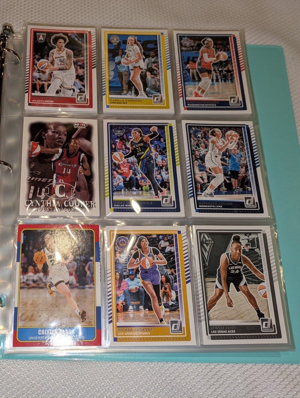 WNBA Basketball Cards Binder 🏀 WNBA Basketball Trading Cards Collection Lot